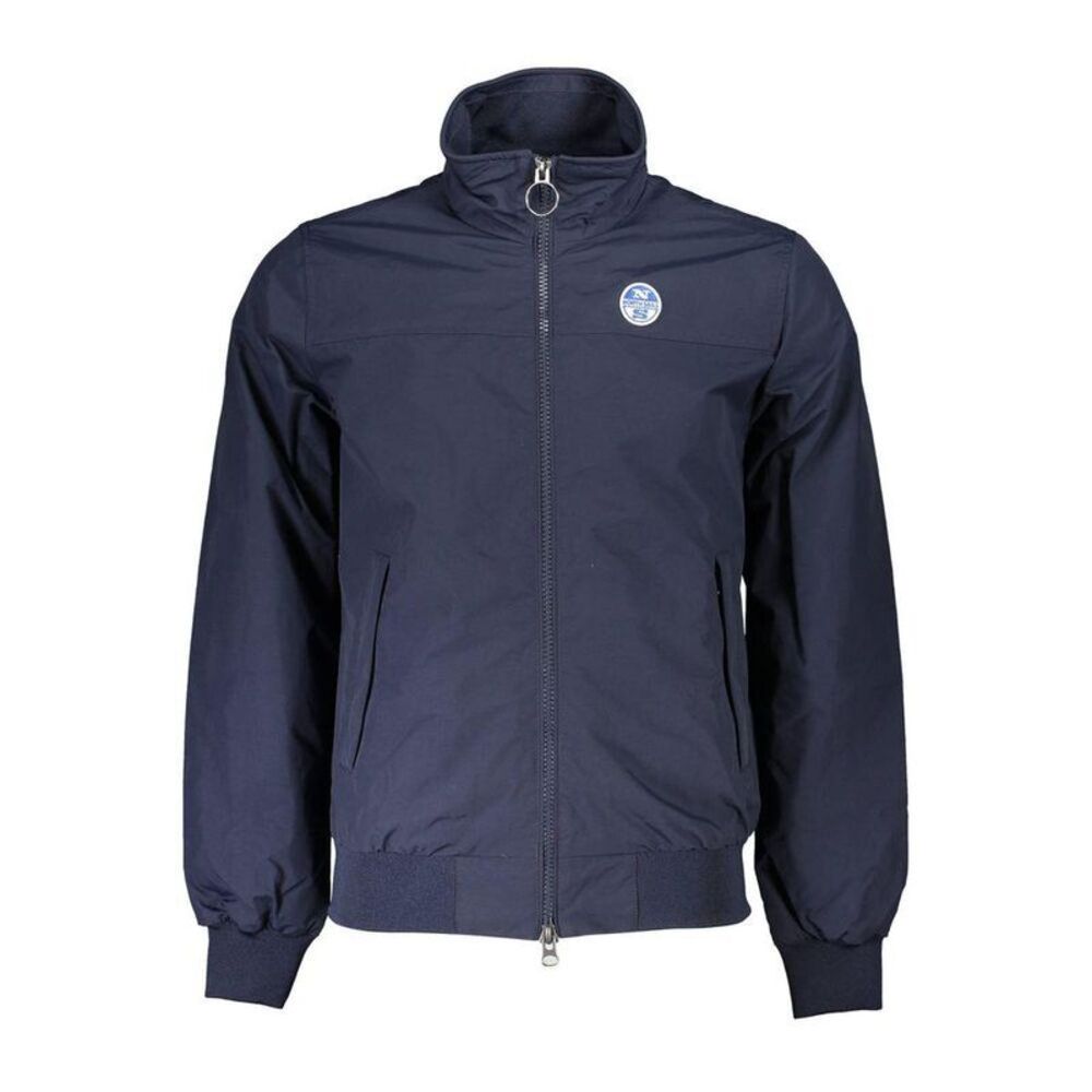 North Sails Polyamide Jacket with Zipper and Pockets Men Blue Jackets